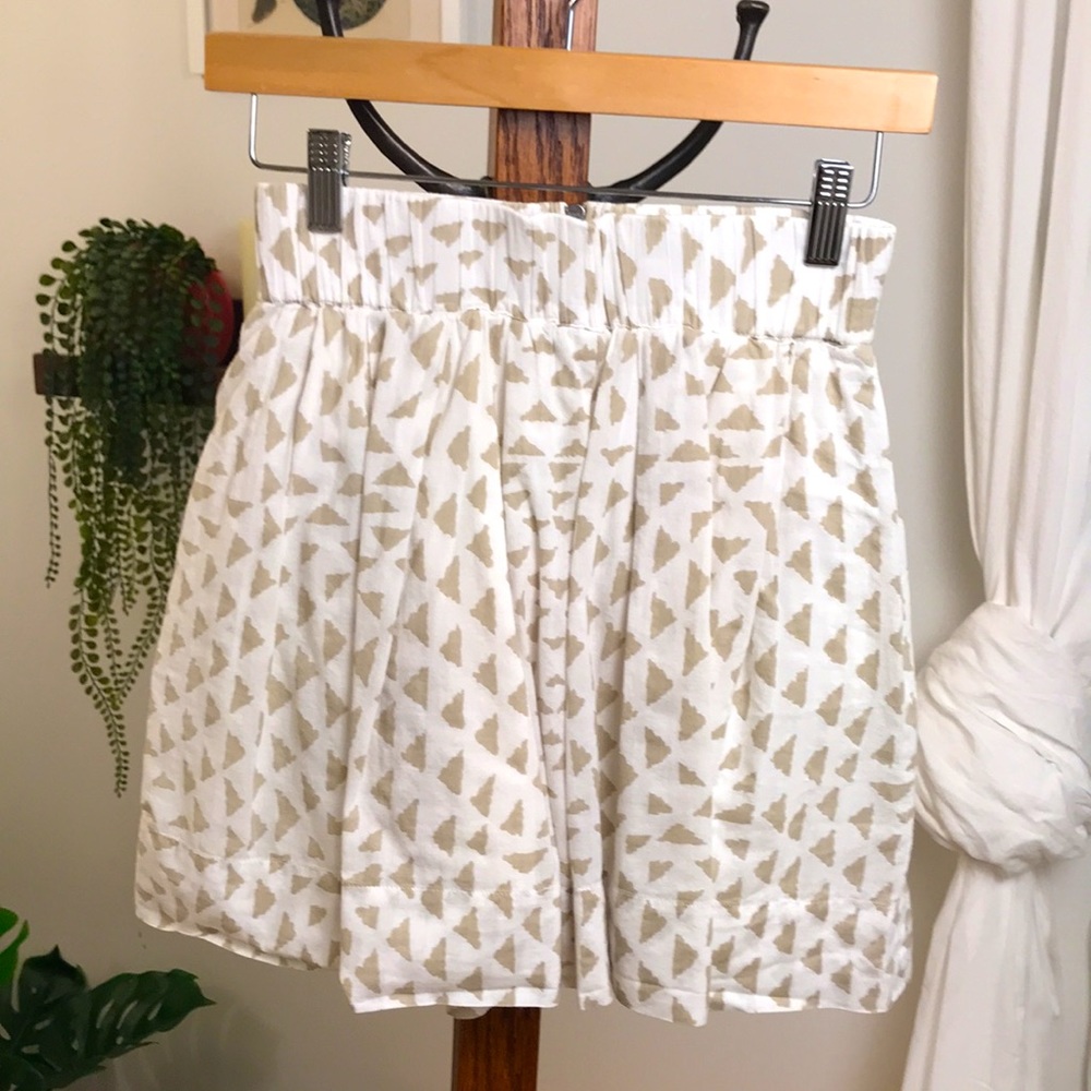 Club Monaco Ikat Geometric A-Line Mini Skirt 0 XS